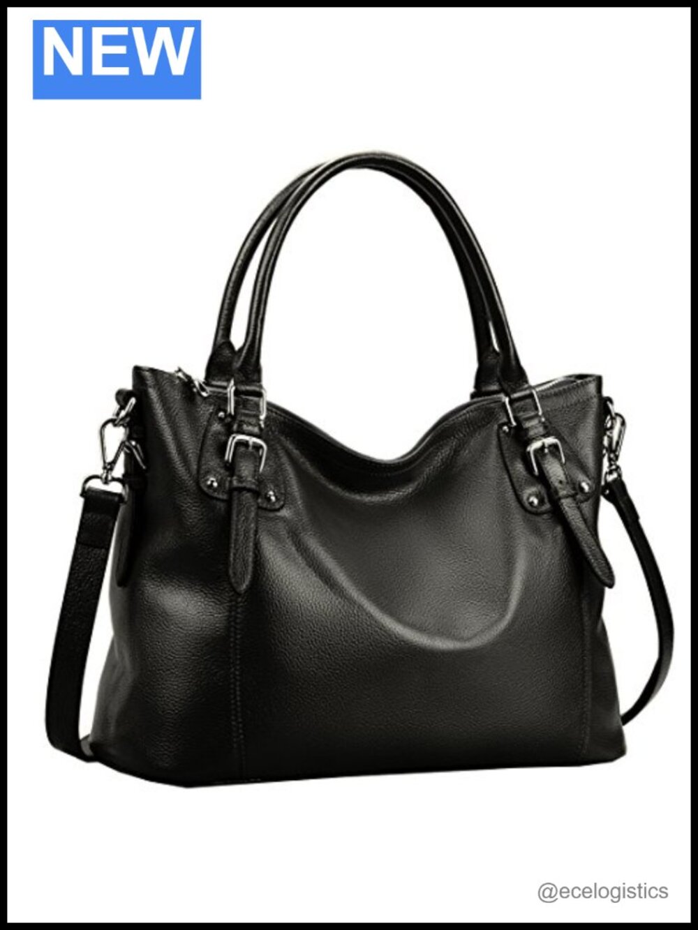 Leather Shoulder Bag Top Handle Tote Purse Cowhide Satchel Handbag